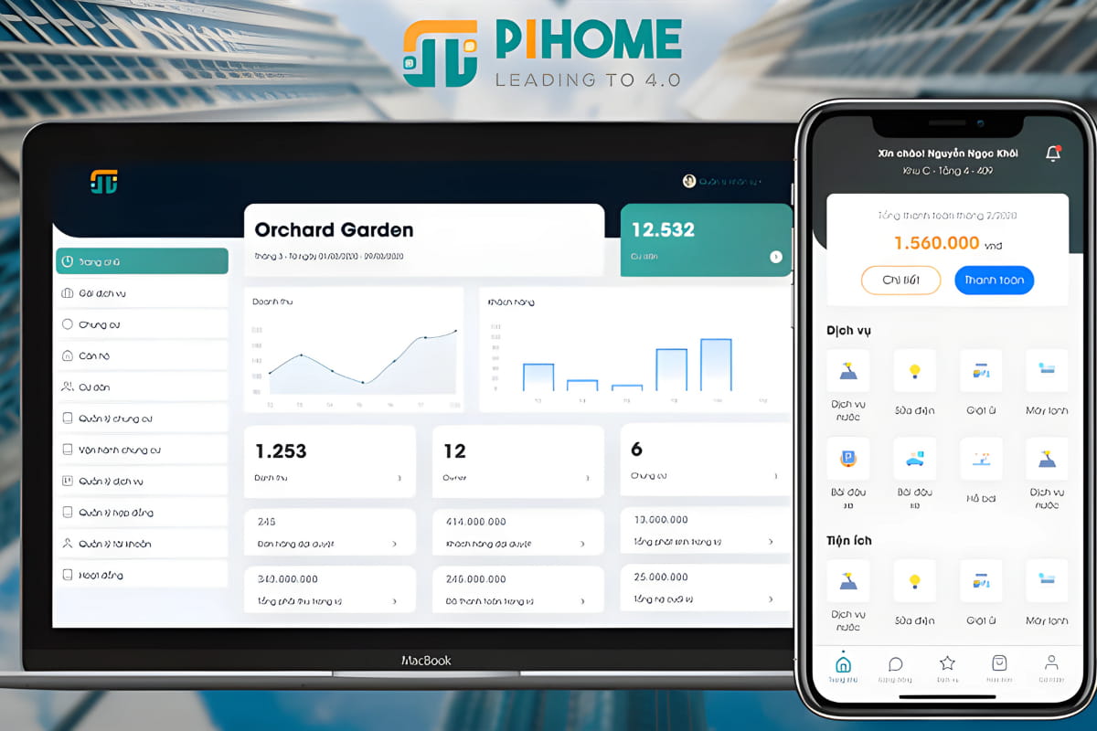 App quản lý nhà chung cư PiHome và những tính năng vượt trội